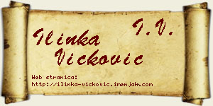 Ilinka Vicković vizit kartica